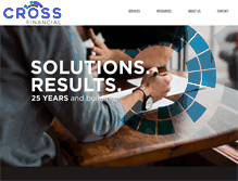 Tablet Screenshot of crossfinancial.com